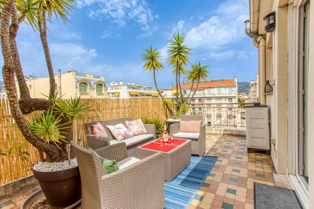 Le Mantega - F2 Moderne,Centre Ville, 2 Grandes Terrasses,Climatisation, Ascenseur 니스