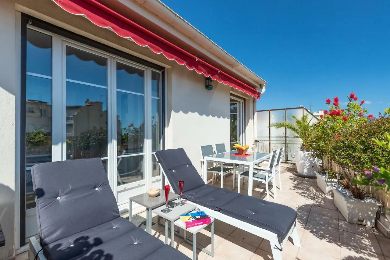 Le Mantega - F2 Moderne,Centre Ville, 2 Grandes Terrasses,Climatisation, Ascenseur 니스 아파트