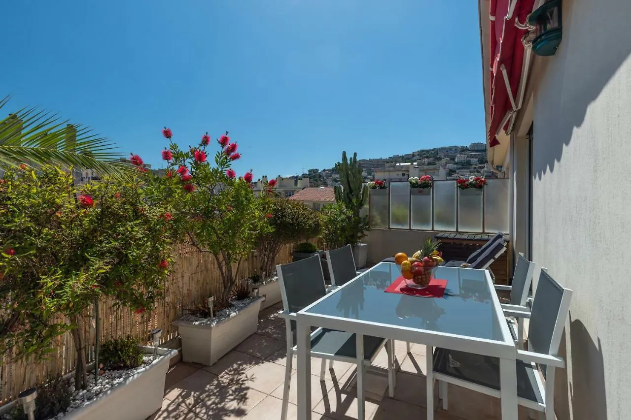 Le Mantega - F2 Moderne,Centre Ville, 2 Grandes Terrasses,Climatisation, Ascenseur 니스 0*,  프랑스