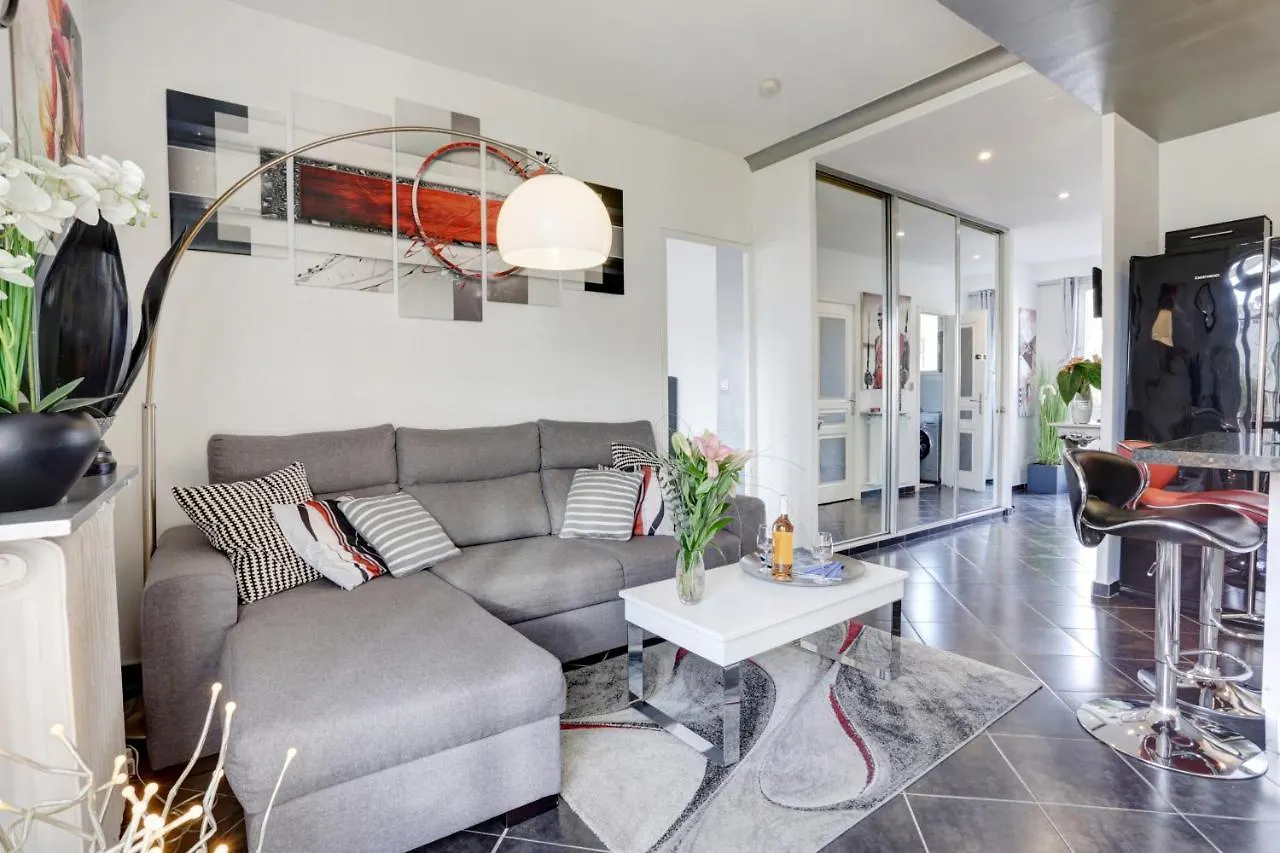 아파트 Le Mantega - F2 Moderne,Centre Ville, 2 Grandes Terrasses,Climatisation, Ascenseur 니스