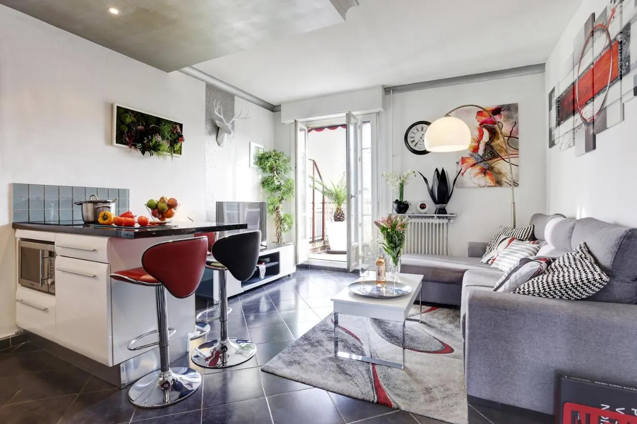 아파트 Le Mantega - F2 Moderne,Centre Ville, 2 Grandes Terrasses,Climatisation, Ascenseur 니스